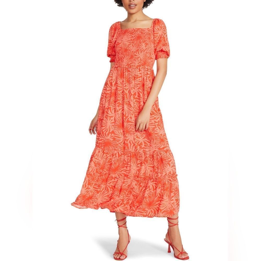 BETSEY‎ JOHNSON Orange "Palms Of Paradise" Dress XS